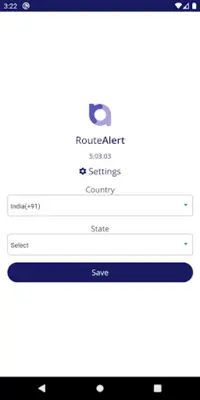 RouteAlert android App screenshot 2